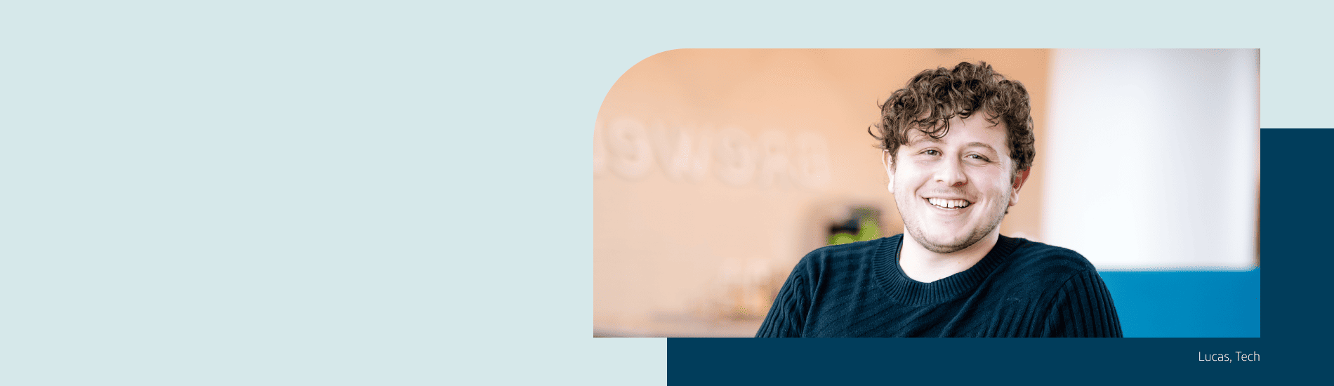 Mark smiling attentively