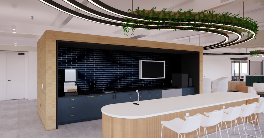 Renderings of inside Capital One